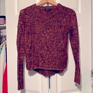 Zaria HiLo Knit Crop Sweater
